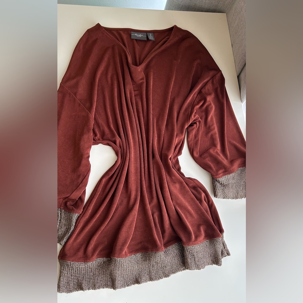 Chico's Terracotta Knit Top